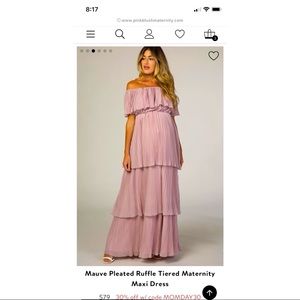 Pink Blush Maternity Dress Size L